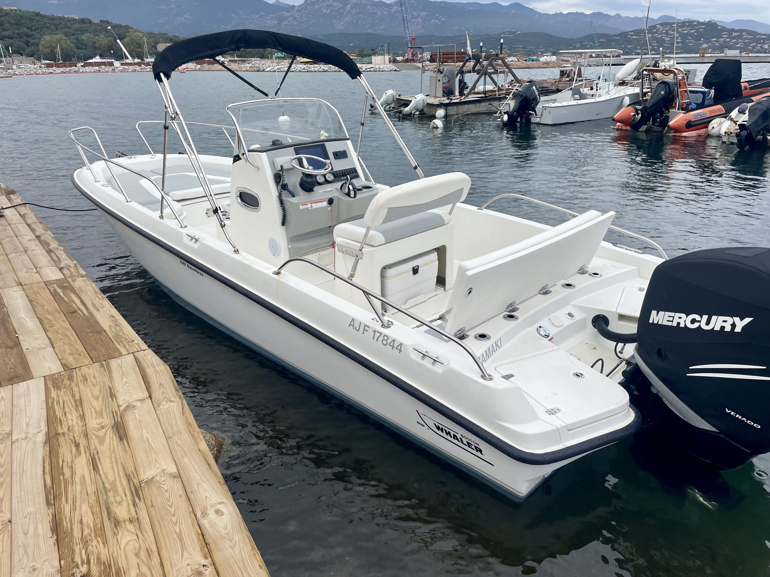 Sellerie en parfait état Boston Whaler 240 Dauntless semi-rigide à vendre